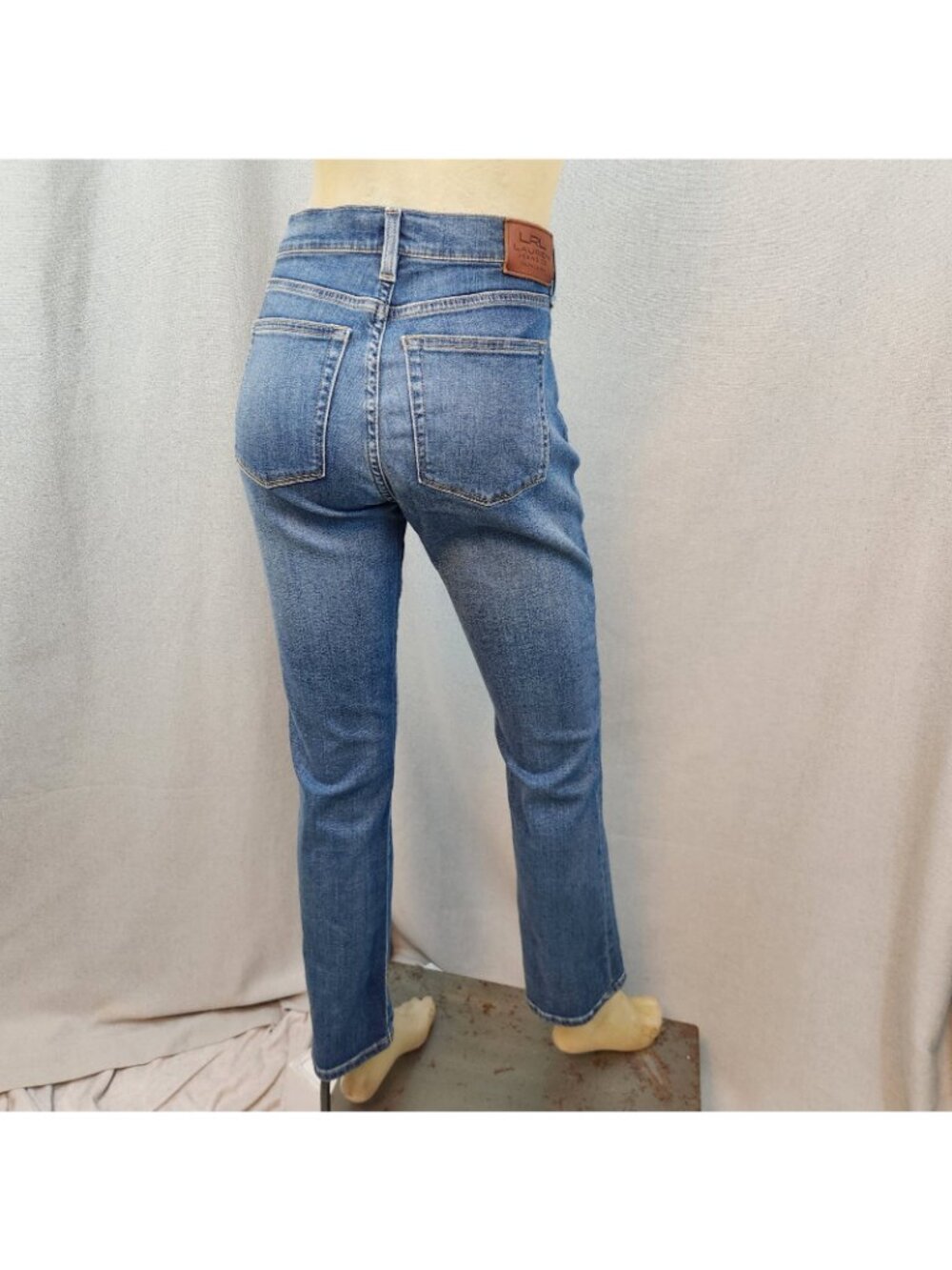 Lauren Ralph Lauren Blue Classic Straight Denim Jeans Pants Size 6 SMALL 29W - Picture 4 of 7